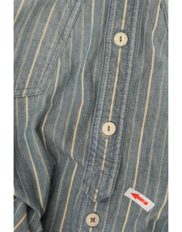 Camisa Levi's Hombre Algodón Rayas Azul Medio