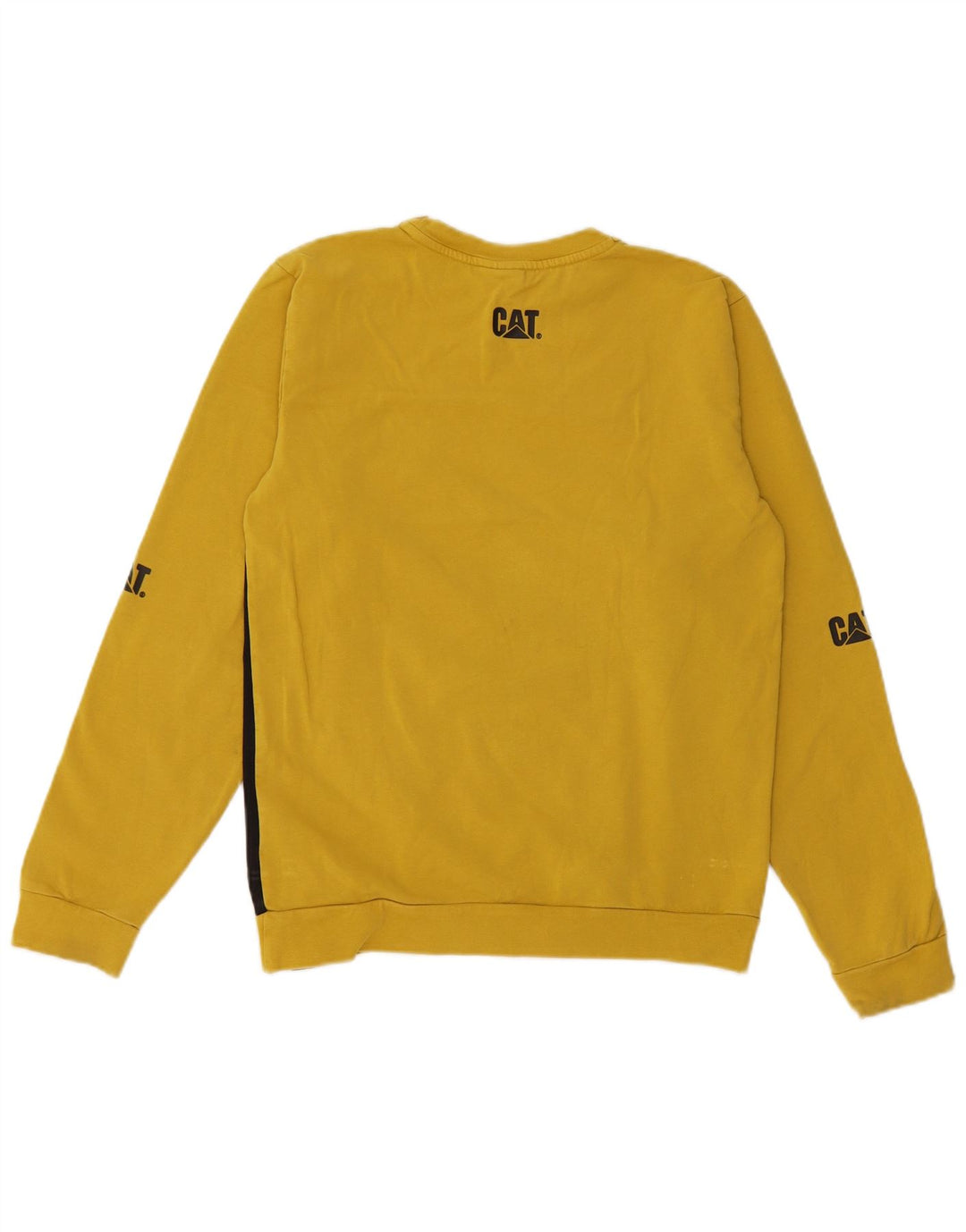 CAT Sudadera con estampado gráfico para niños 13-14 años Algodón con bloques de color amarillo