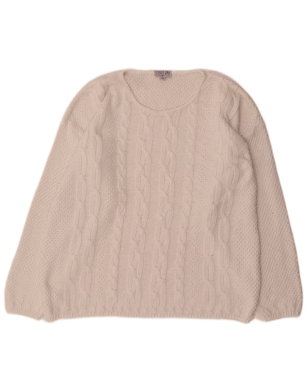Street One Womens Oversized Boat Neck Jumper Sweater EU 36 Small White