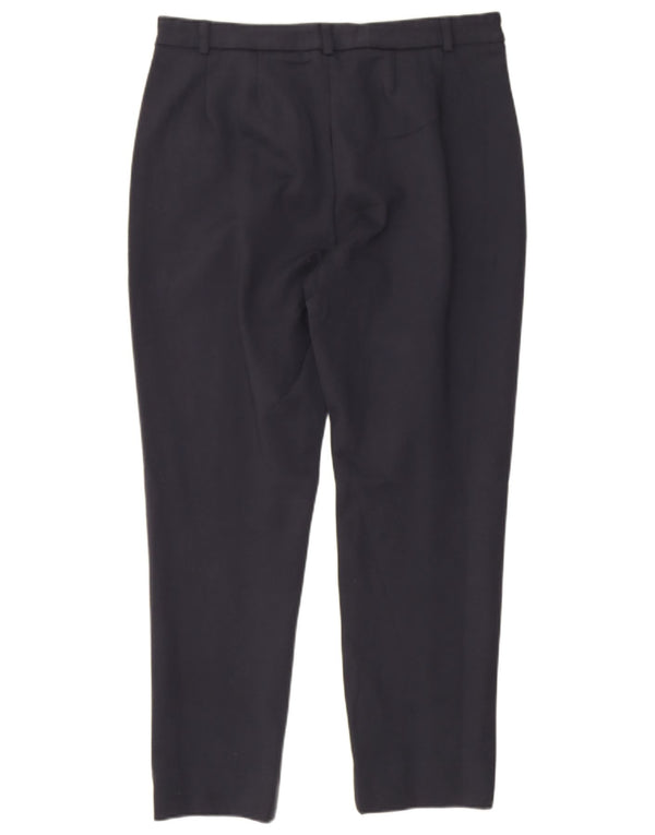 Marks & Spencer Pantalones de traje cortos para mujer UK 12 Medium W30 L24 Azul marino