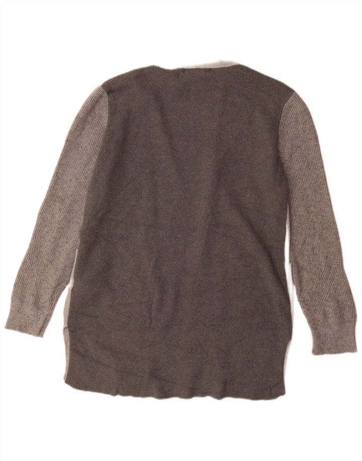 Marks & Spencer - Cárdigan largo para mujer, talla 40, color gris medio
