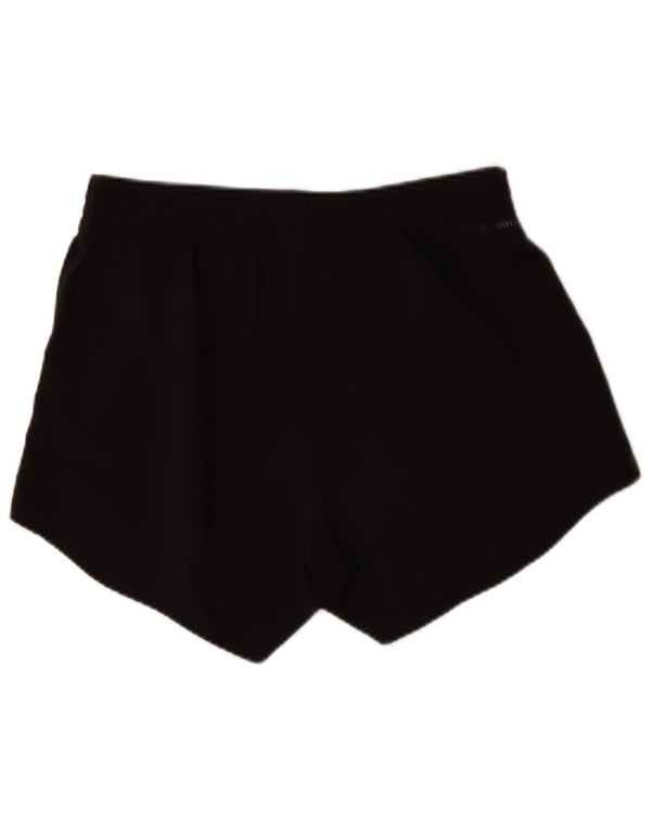 Adidas Pantalones cortos deportivos de ajuste holgado para mujer UK 12/14 Medium Negro Poliéster Deportes