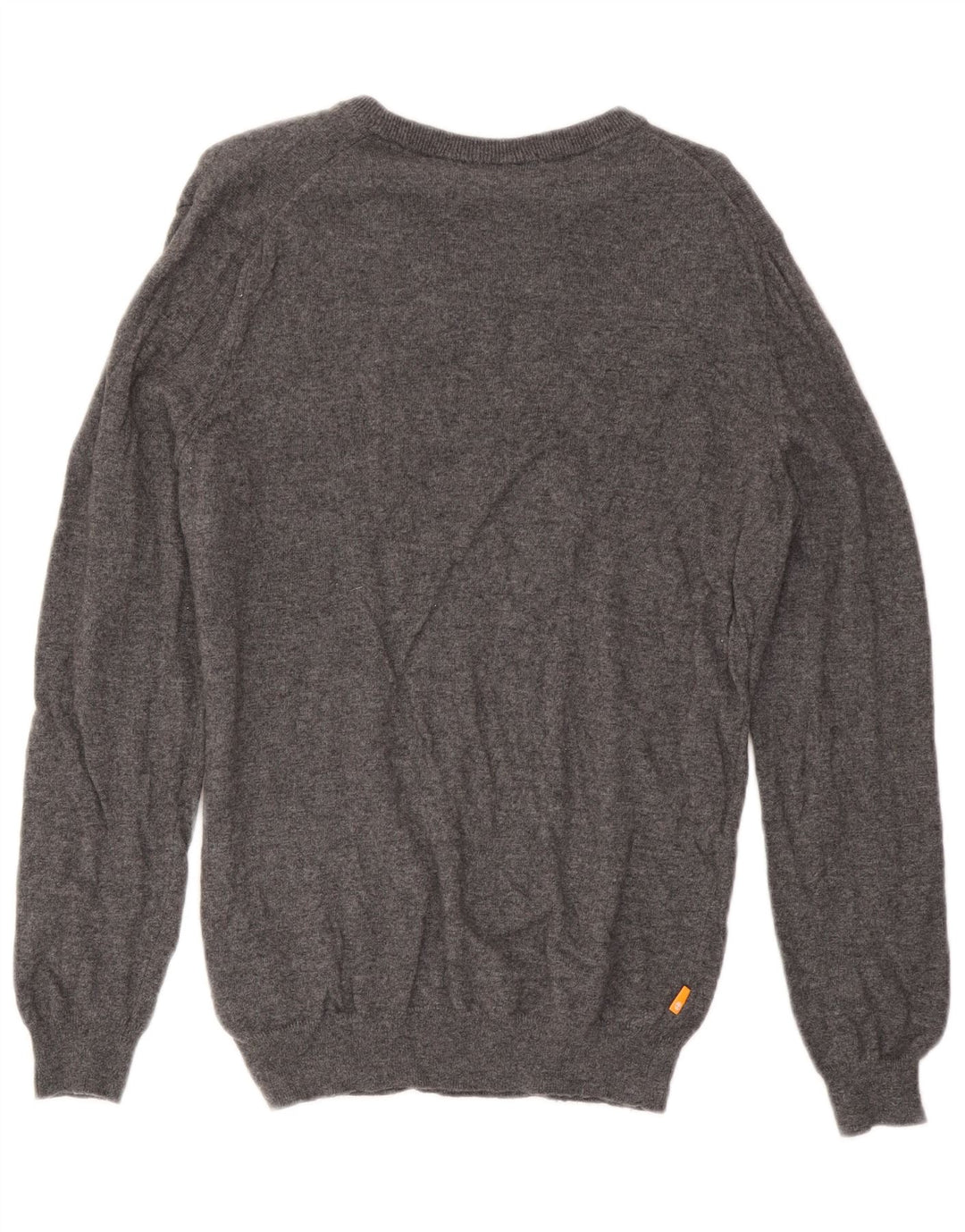 Timberland Jersey con cuello en V para hombre de lana gris medio
