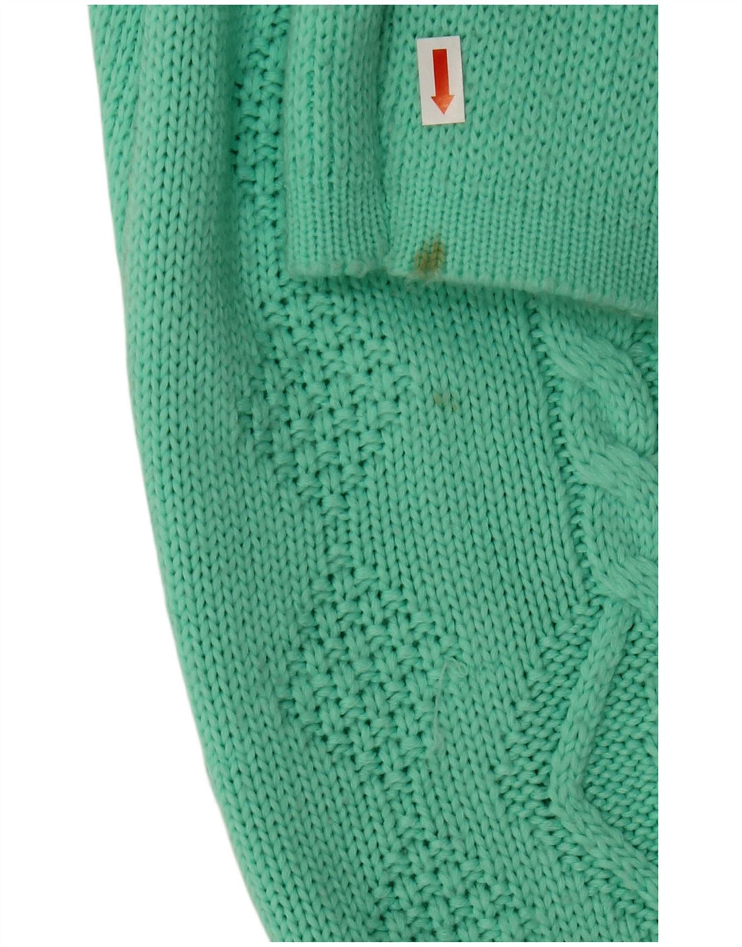 VINTAGE Mujer V-Cuello Jumper Suéter UK 18 XL Acrílico Verde