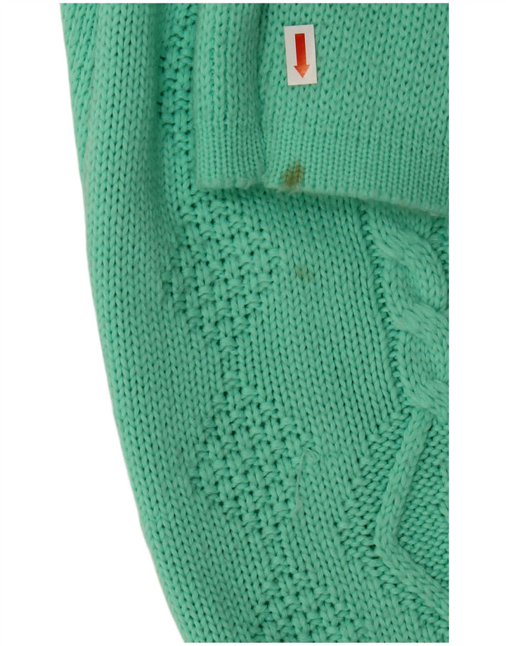 VINTAGE Mujer V-Cuello Jumper Suéter UK 18 XL Acrílico Verde