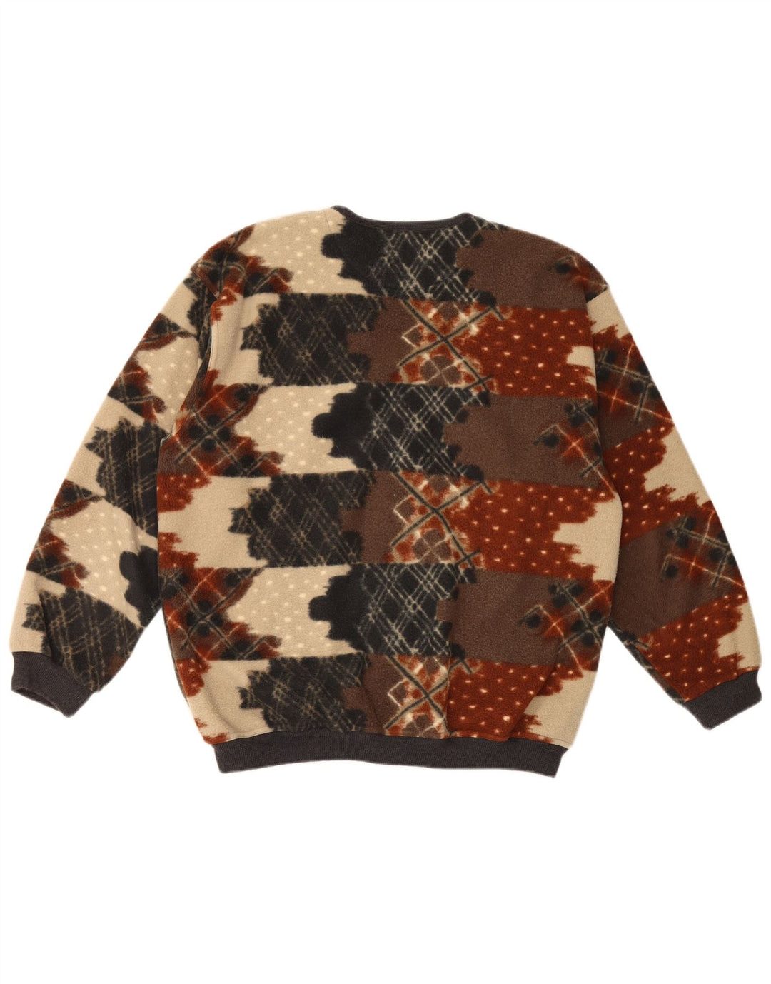 Chaqueta polar vintage para hombre IT 50 Poliéster geométrico multicolor medio