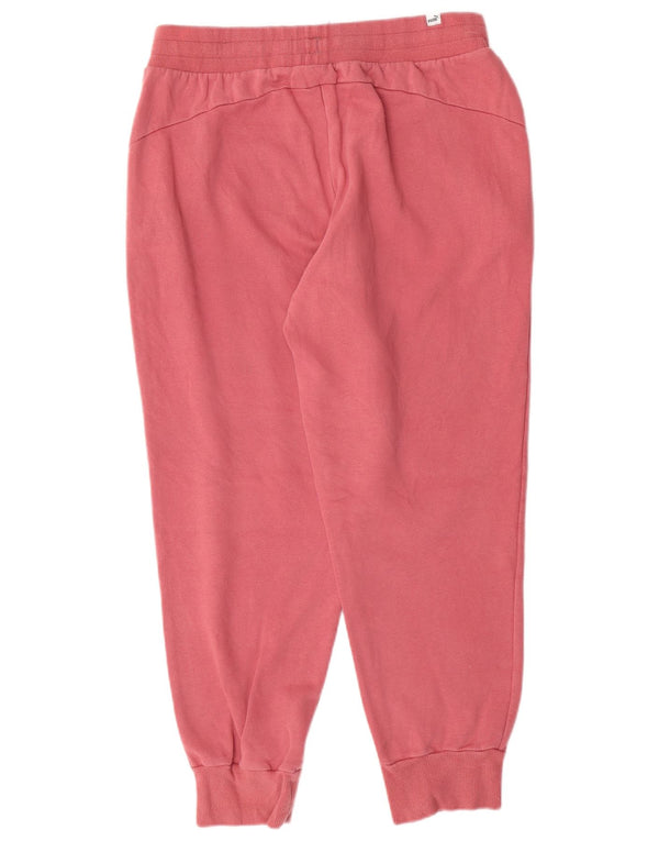 PUMA Pantalones de chándal para mujer Joggers UK 14 Large Pink