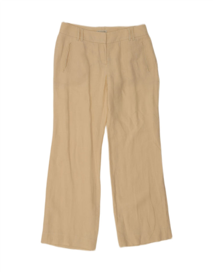 MASSIMO DUTTI Womens Bootcut Chino Trousers EU 40 Medium W30 L30 Off White Vintage Massimo Dutti and Second-Hand Massimo Dutti from Messina Hembry 