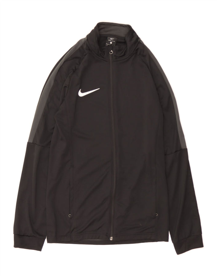 NIKE Mens Dri Fit Tracksuit Top Jacket Small Black Colourblock Polyester Vintage Nike and Second-Hand Nike from Messina Hembry 
