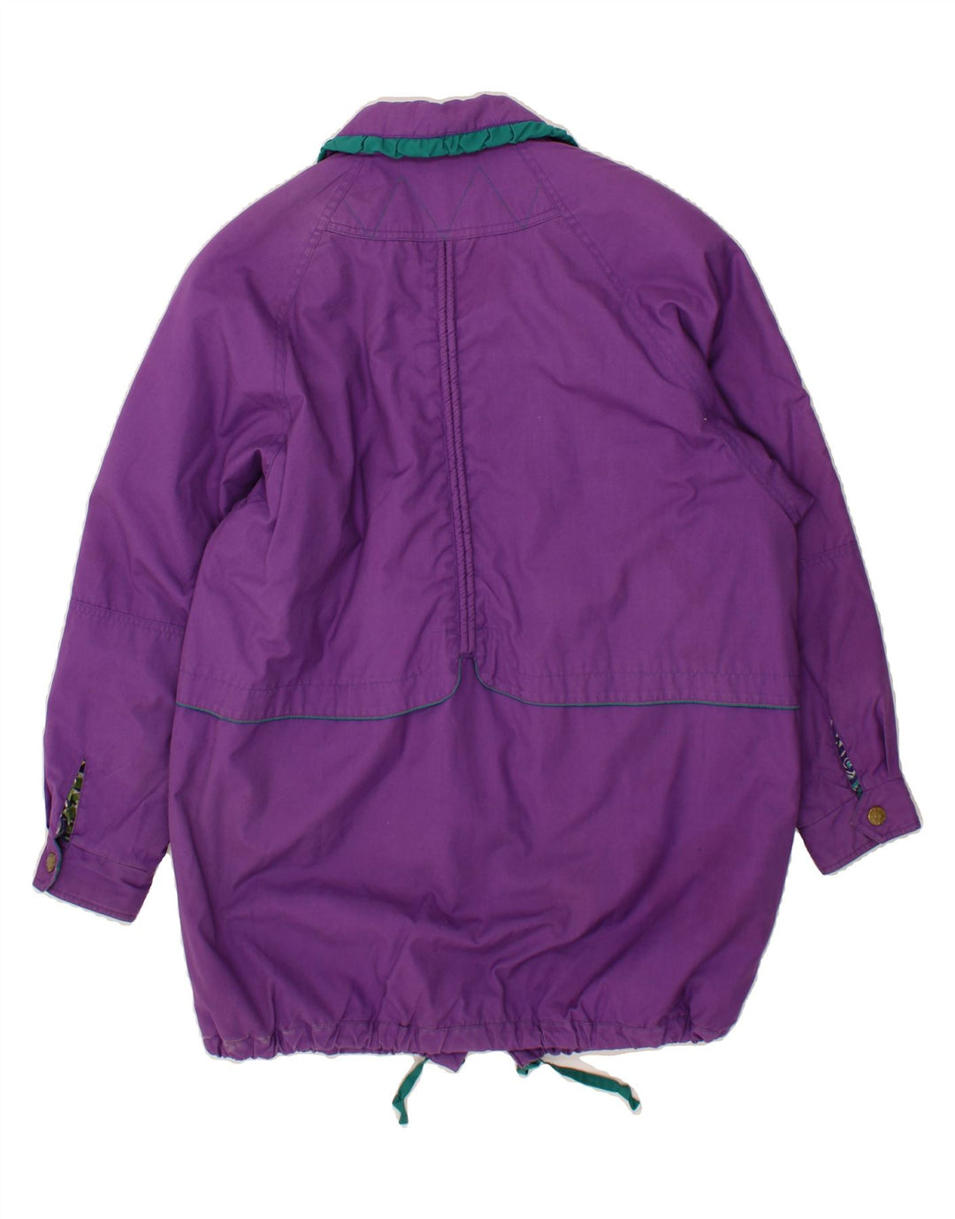 VINTAGE Womens Windbreaker Coat IT 40/42 Medium Purple Vintage Vintage and Second-Hand Vintage from Messina Hembry 