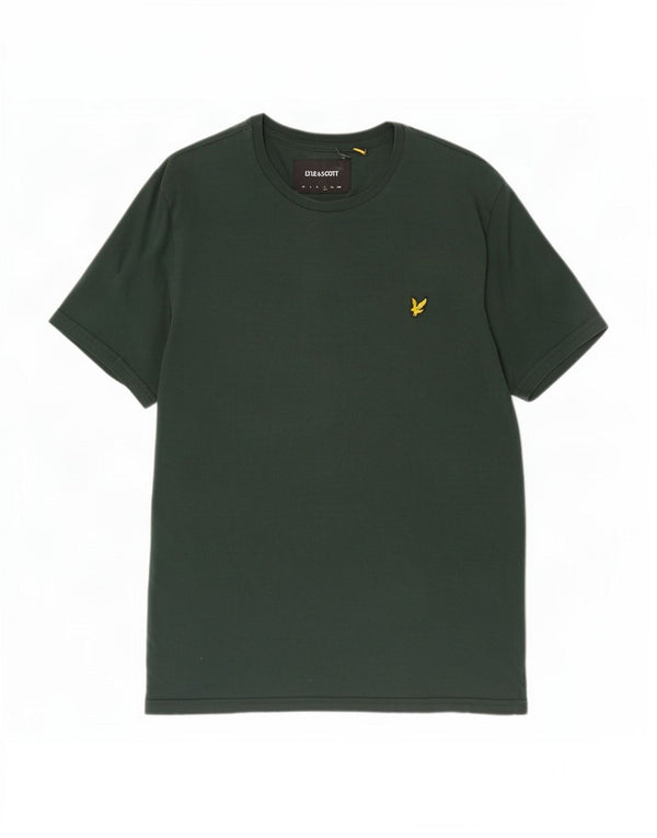 Lyle & Scott - Camiseta para hombre, talla grande, color verde, algodón