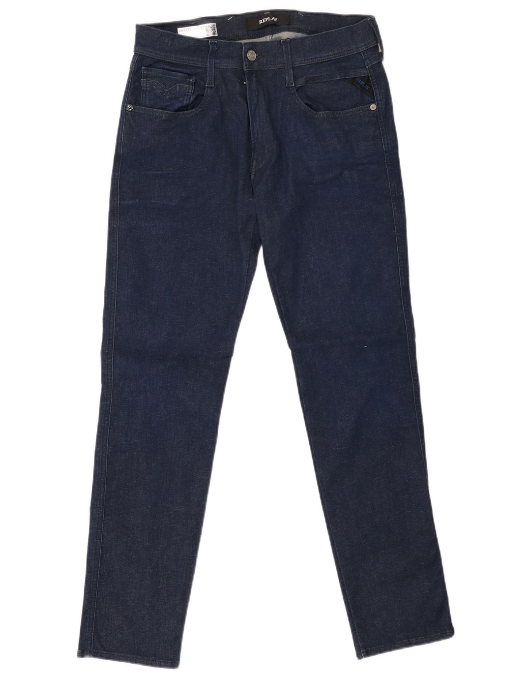 REPLAY Vaqueros Anbass Slim para Hombre W31 L30 Algodón Azul Marino