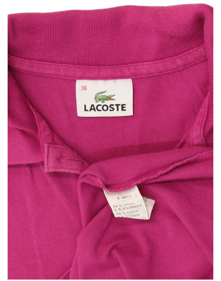 Polo Lacoste Mujer Sin Mangas Talla 38 Algodón Rosa Medio