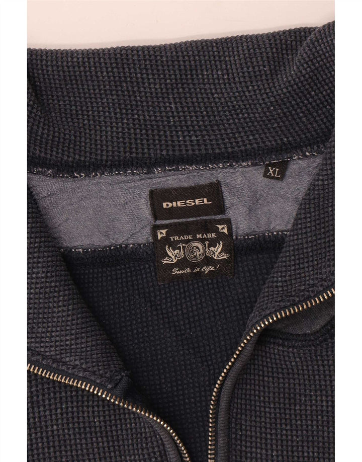 Diesel Hombre Chándal Top Chaqueta XL Azul Marino Algodón