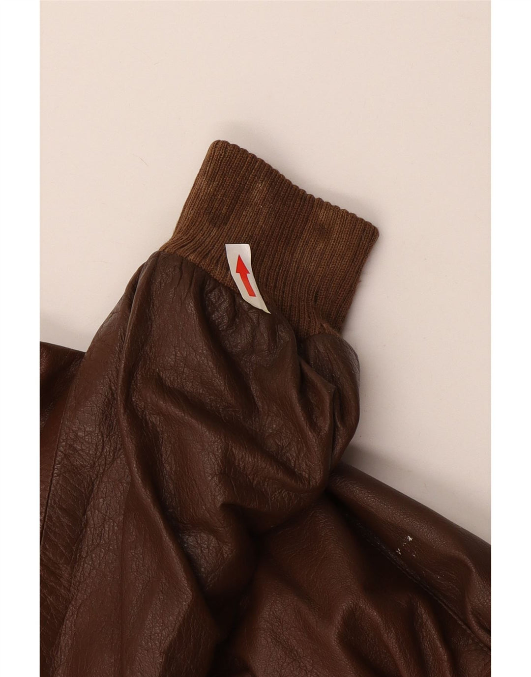 Chaqueta de cuero vintage para hombre Reino Unido 38 Marrón medio