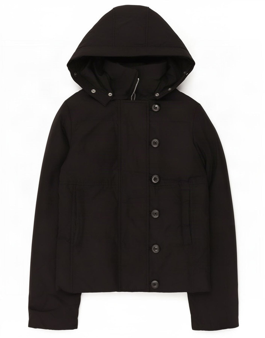 Gap Chaqueta cortavientos con capucha para mujer UK 6 XS Poliéster negro