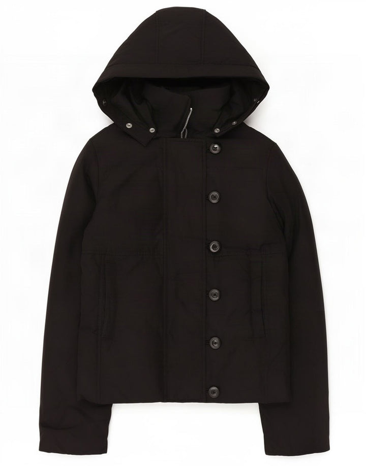 Gap Chaqueta cortavientos con capucha para mujer UK 6 XS Poliéster negro