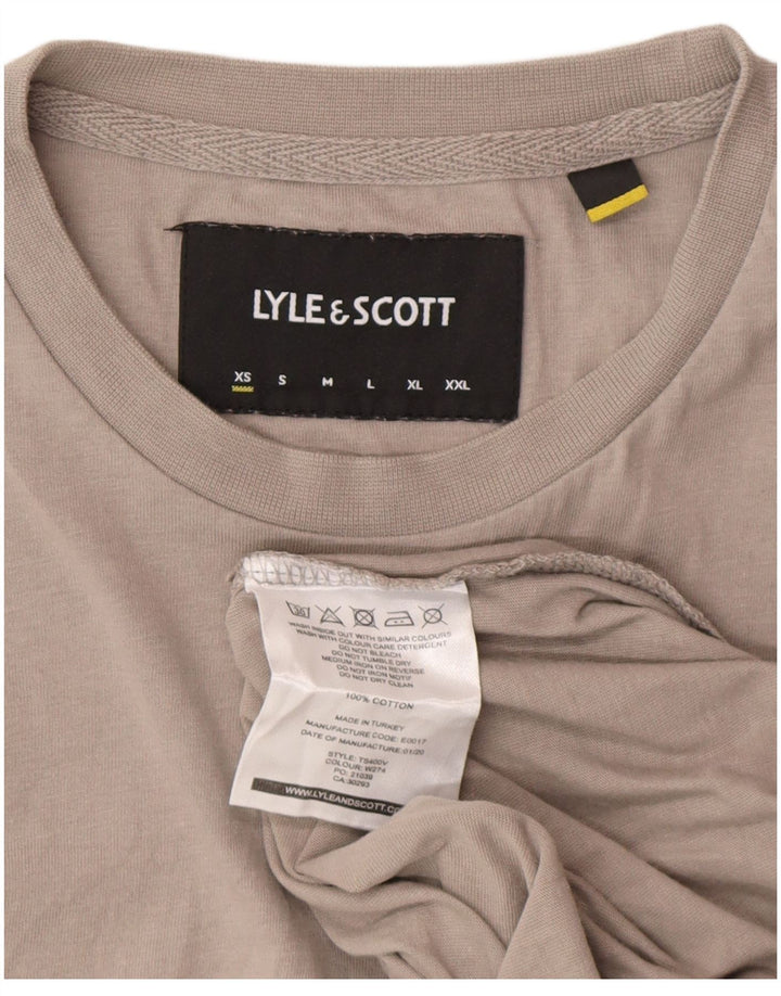 Lyle & Scott Camiseta Hombre Top XS Gris Algodón