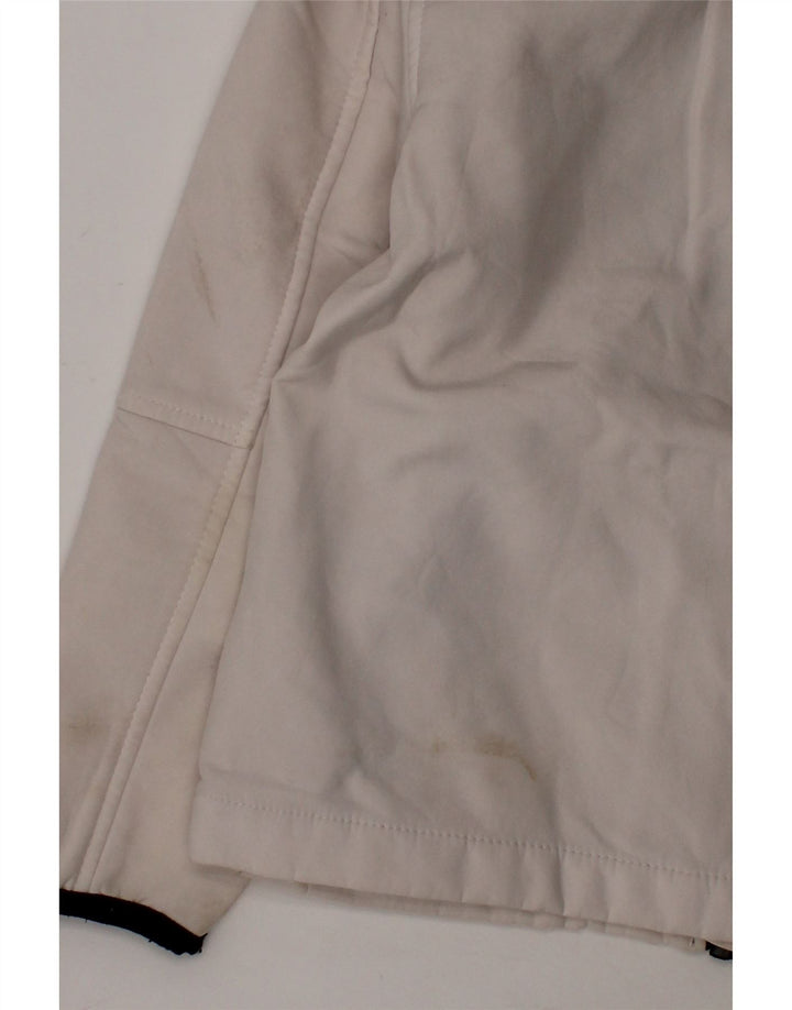 REEBOK Boys Graphic Tracksuit Top Jacket 5-6 Years Off White Polyester Vintage Reebok and Second-Hand Reebok from Messina Hembry 