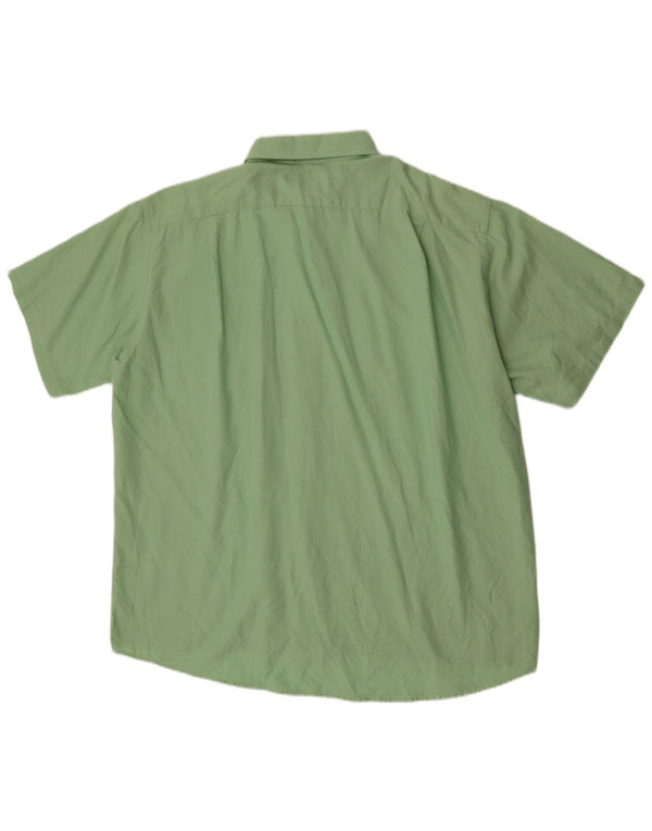 Camisa Lacoste Hombre Manga Corta Talla 43 Grande Verde