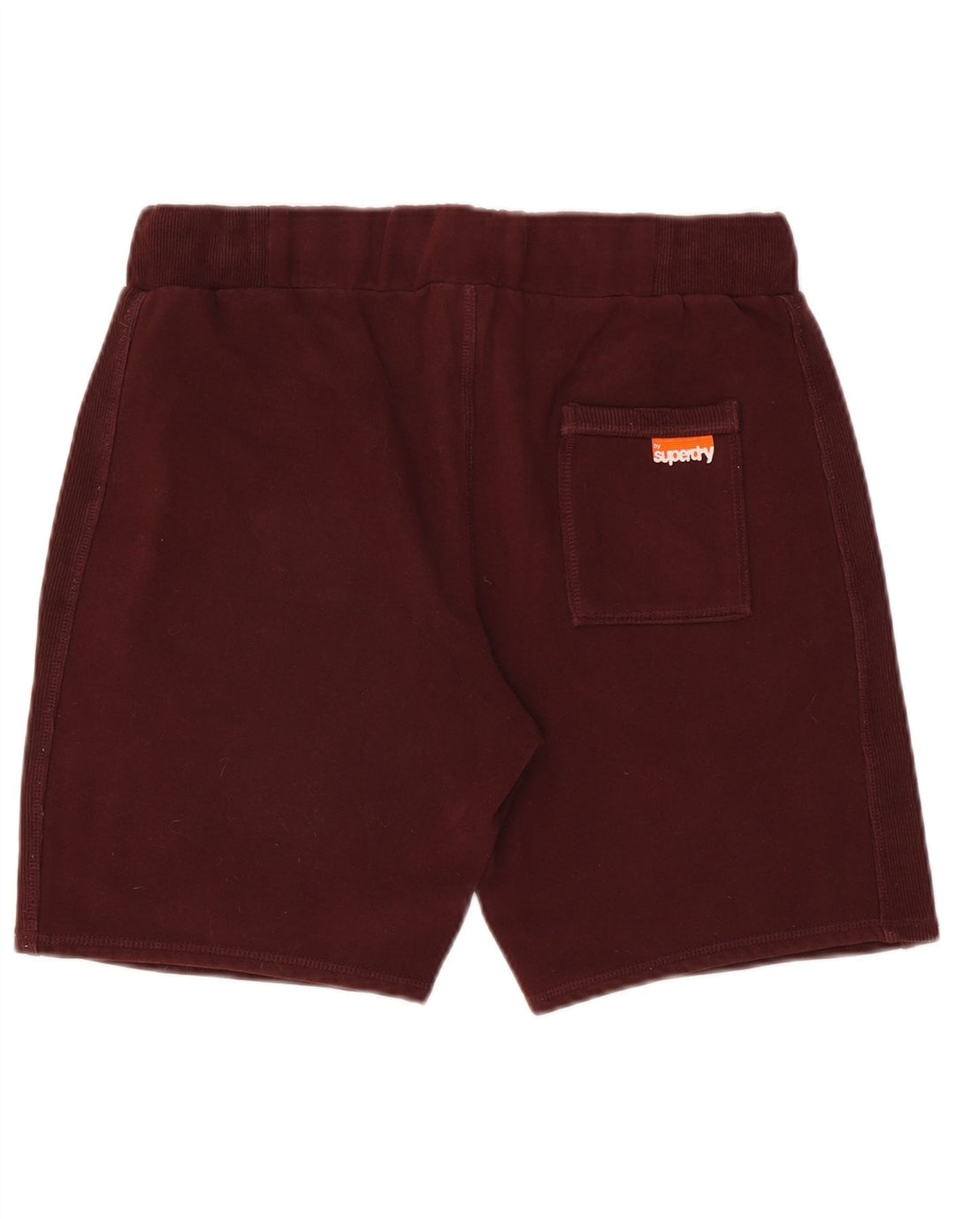 Superdry Shorts deportivos para hombre de algodón burdeos medio