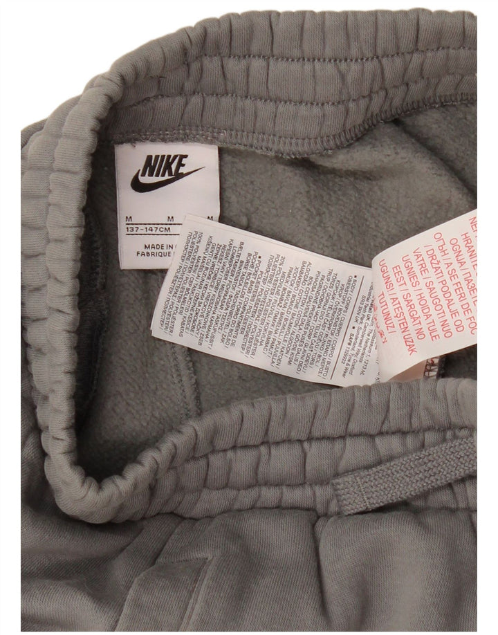 NIKE Pantalones cortos deportivos para niños 10-11 años Algodón gris medio