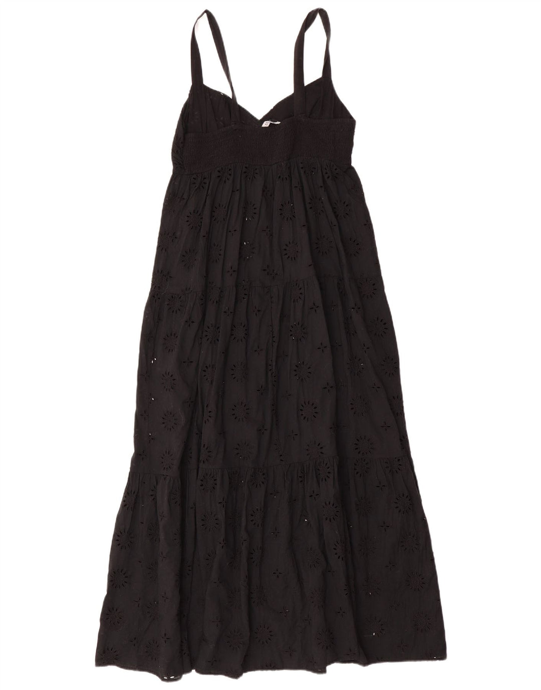 Zara Mujer Maxi Vestido Sin Mangas UK 42 Mediano Negro