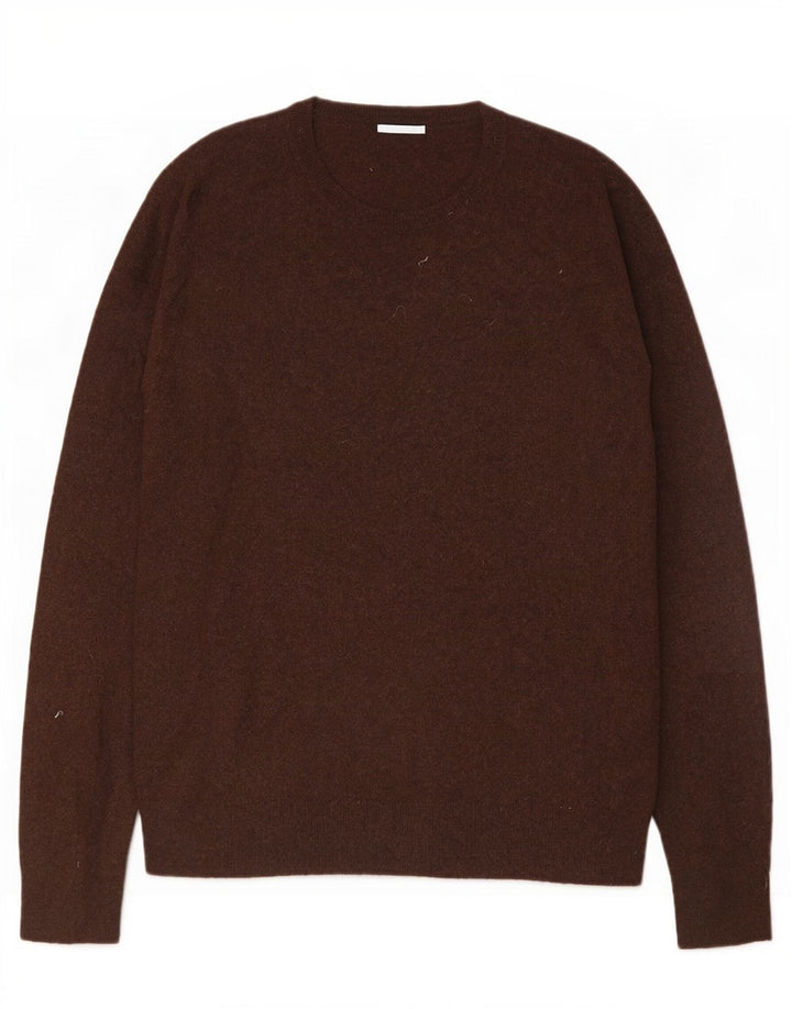 Zara Hombre Jersey Cuello Redondo Jersey XL Marrón Viscosa