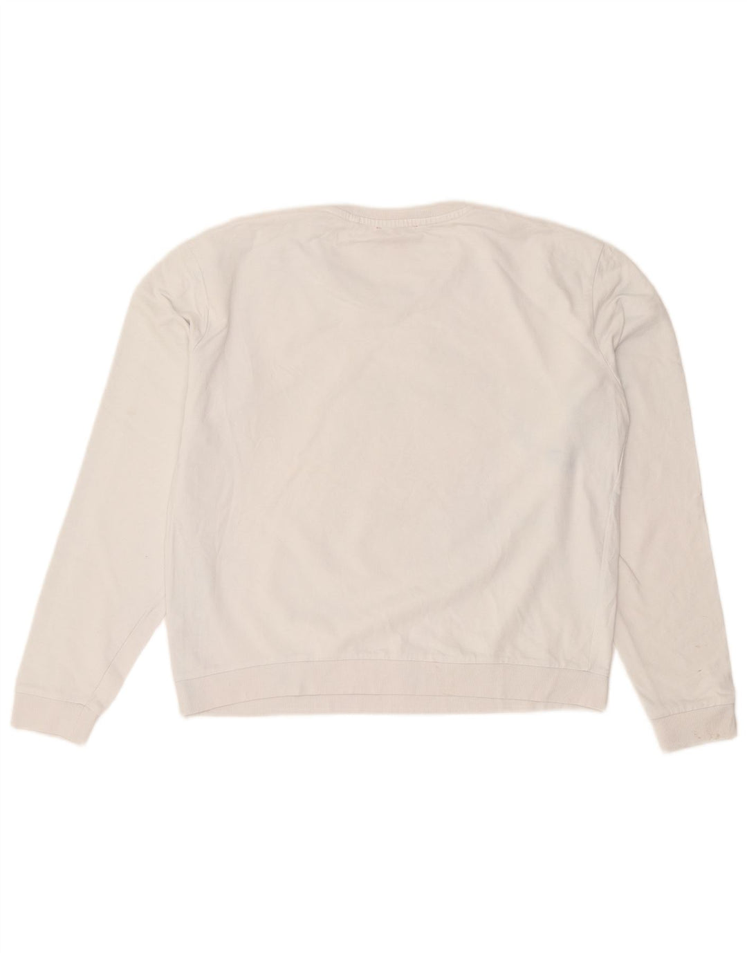 Guess Sudadera gráfica para mujer Jumper UK 46 Large White Cotton