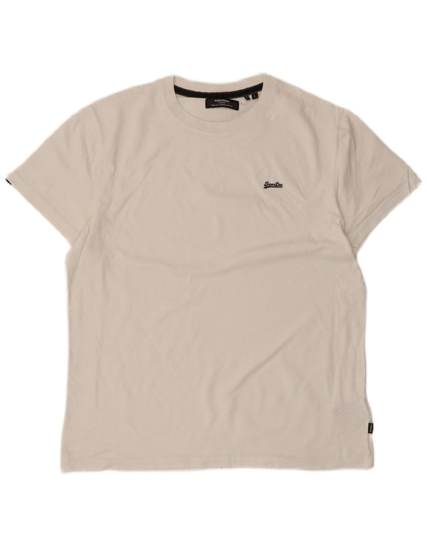 Superdry Camiseta para hombre Top Large White Cotton