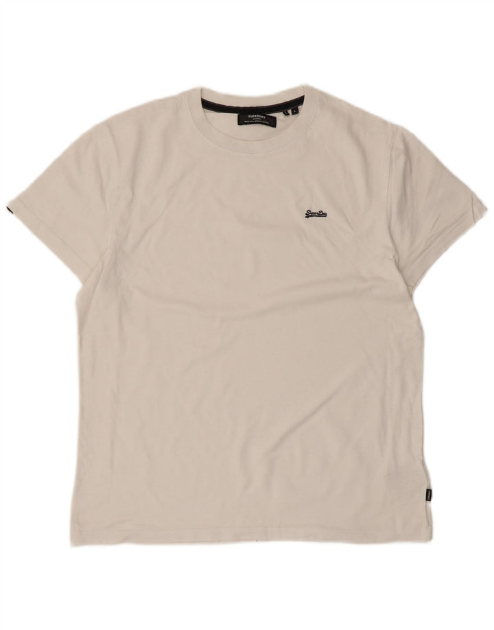 Superdry Camiseta para hombre Top Large White Cotton