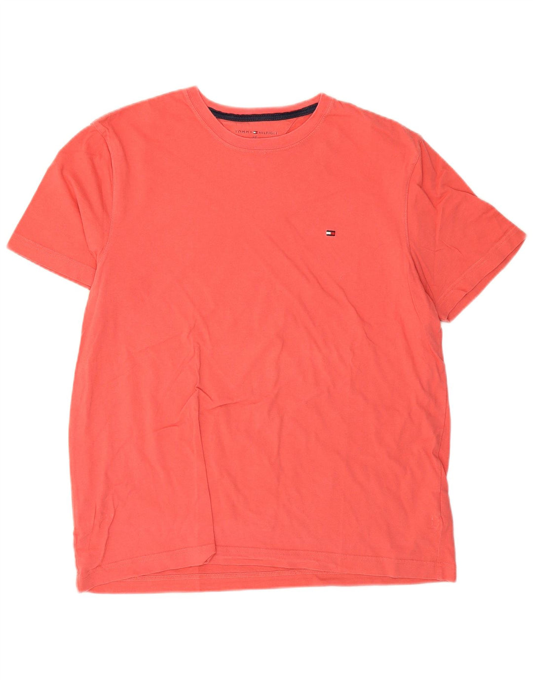 Tommy Hilfiger - Camiseta para hombre, talla grande, color rosa, algodón