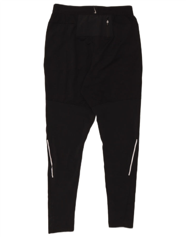 Nike Mujer Dri Fit Chándal Pantalones UK 10 Pequeño Poliéster Negro