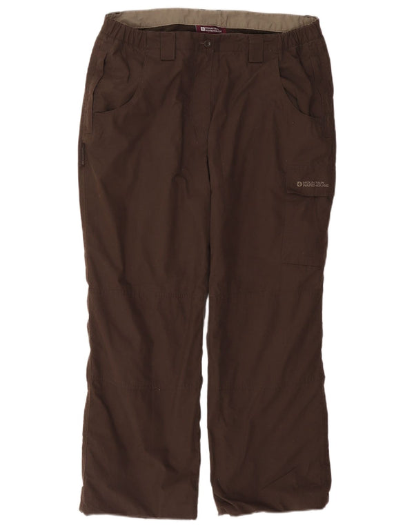 MOUNTAIN WAREHOUSE Pantalones cortavientos para mujer UK 14 Large W34 L27 Marrón