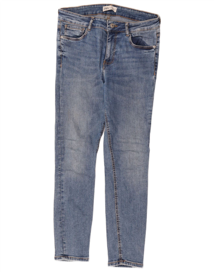 Zara Vaqueros Pitillo Mujer EU 40 Mediano W30 L27 Azul