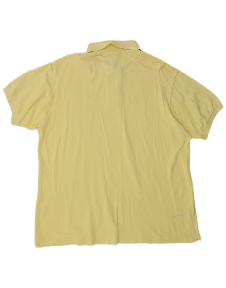 Polo Lacoste para hombre talla 8 3XL algodón amarillo