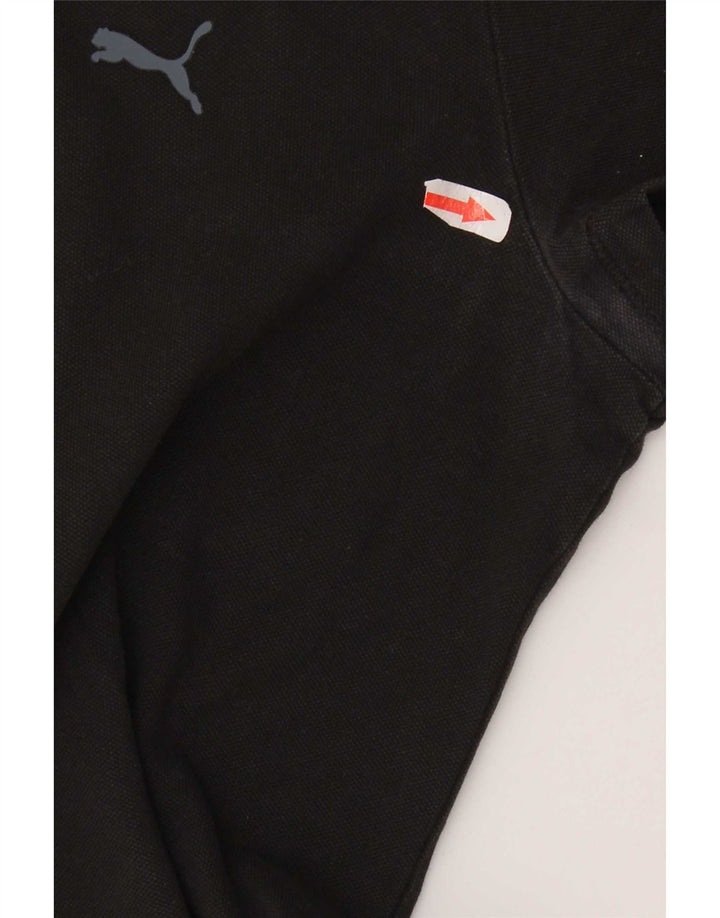 Puma - Polo para mujer, talla 40, talla grande, algodón negro