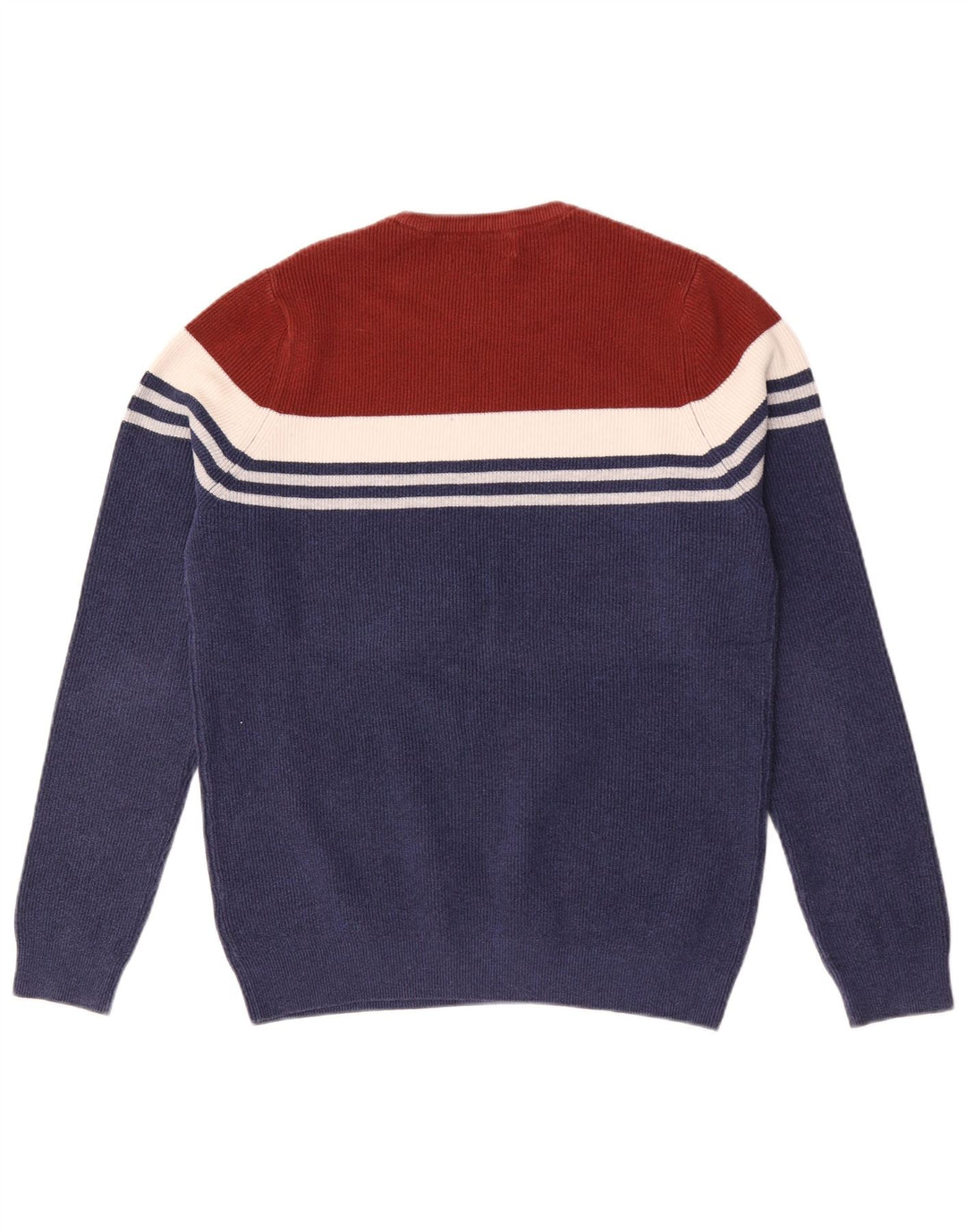 Marks & Spencer Jersey De Cuello Redondo Para Hombre Color Block Azul Marino Mediano