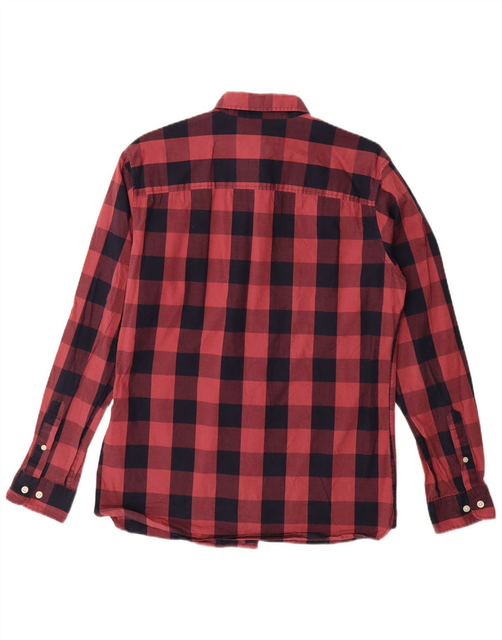 Camisa Jack & Jones Hombre Algodón Vichy Rojo Mediano
