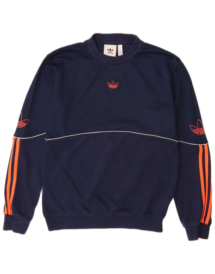 ADIDAS Sudadera gráfica para hombre Jumper XS Azul marino Algodón