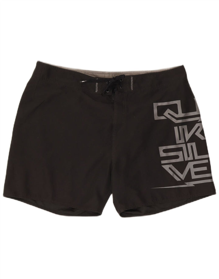 Quiksilver Hombre Graphic Bañador Shorts XL Poliéster Negro