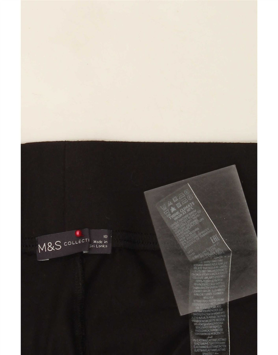 Marks & Spencer Leggings para mujer UK 40 XL Viscosa negra