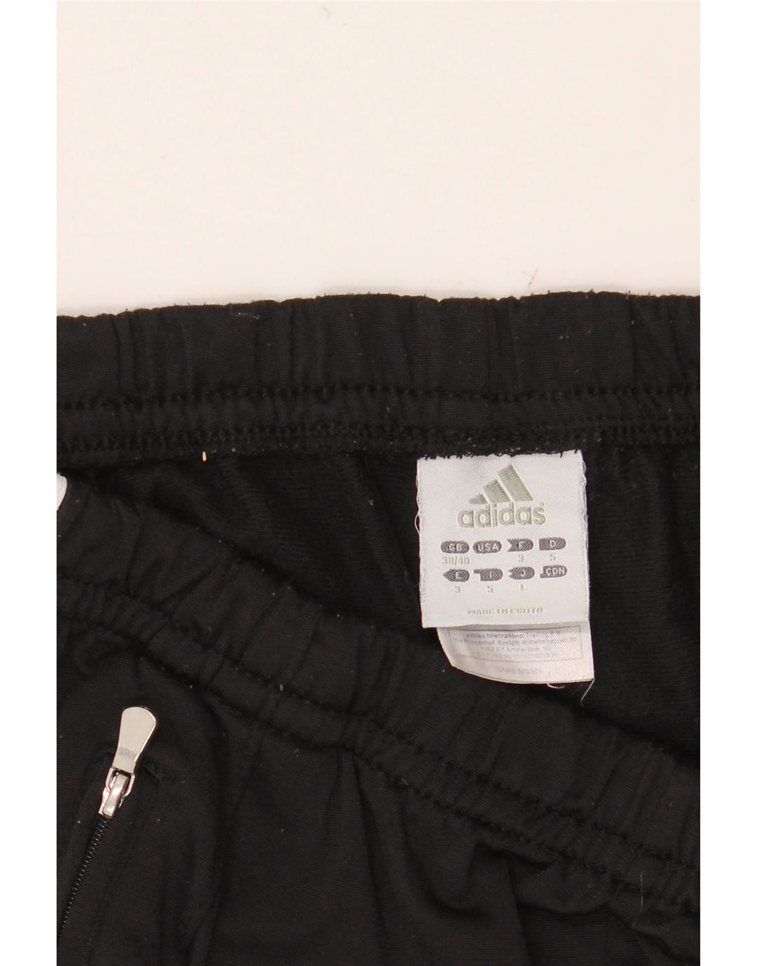 Pantalones de chándal ADIDAS para hombre ES 38/40 Mediano Negro Poliéster