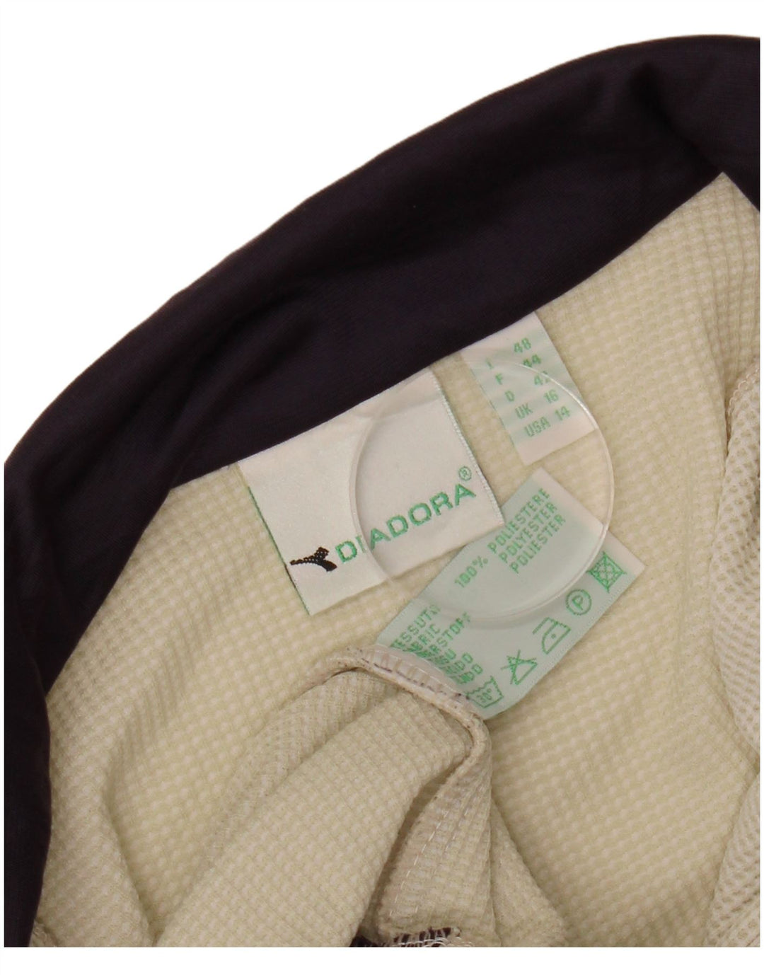 DIADORA Chaqueta superior de chándal para mujer UK 46 Large White Colourblock