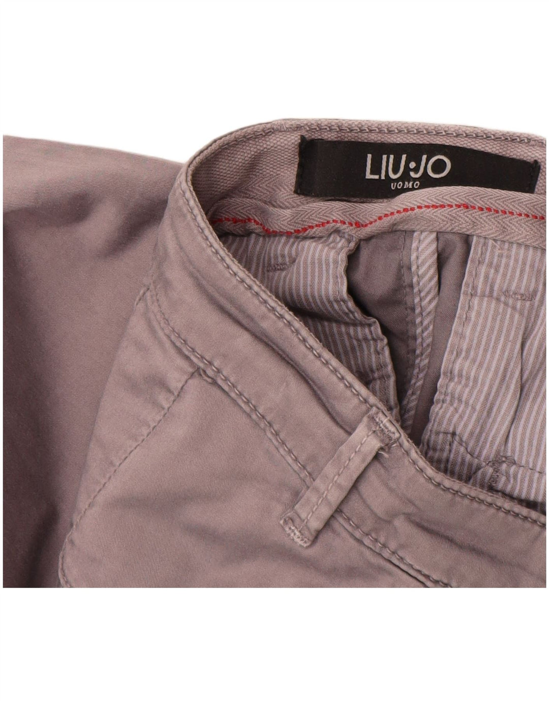 Liu Jo - Pantalón chino ajustado para hombre IT 46 Small W30 L32 Algodón gris