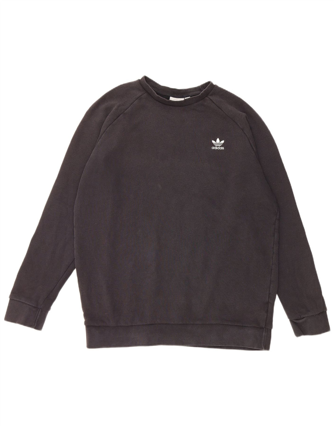 Adidas Hombre Sudadera Jumper Grande Negro Algodón
