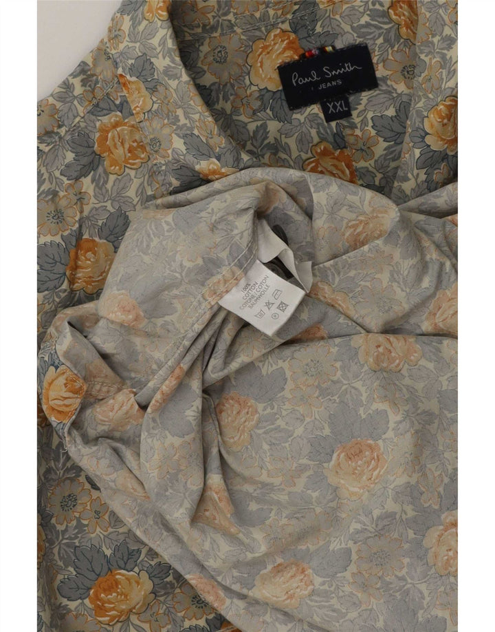 Paul Smith Camisa para hombre 2XL Algodón floral multicolor