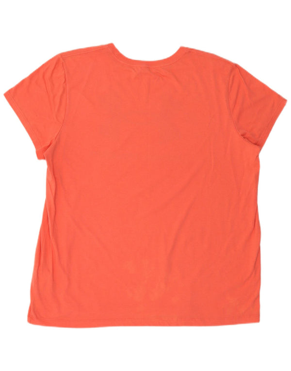 Under Armour Camiseta gráfica para mujer Top UK 20 2XL Algodón naranja