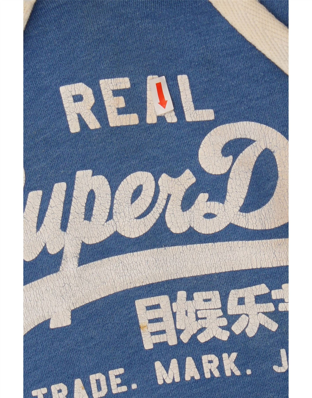 Superdry Jersey con capucha y estampado gráfico de algodón azul grande para hombre