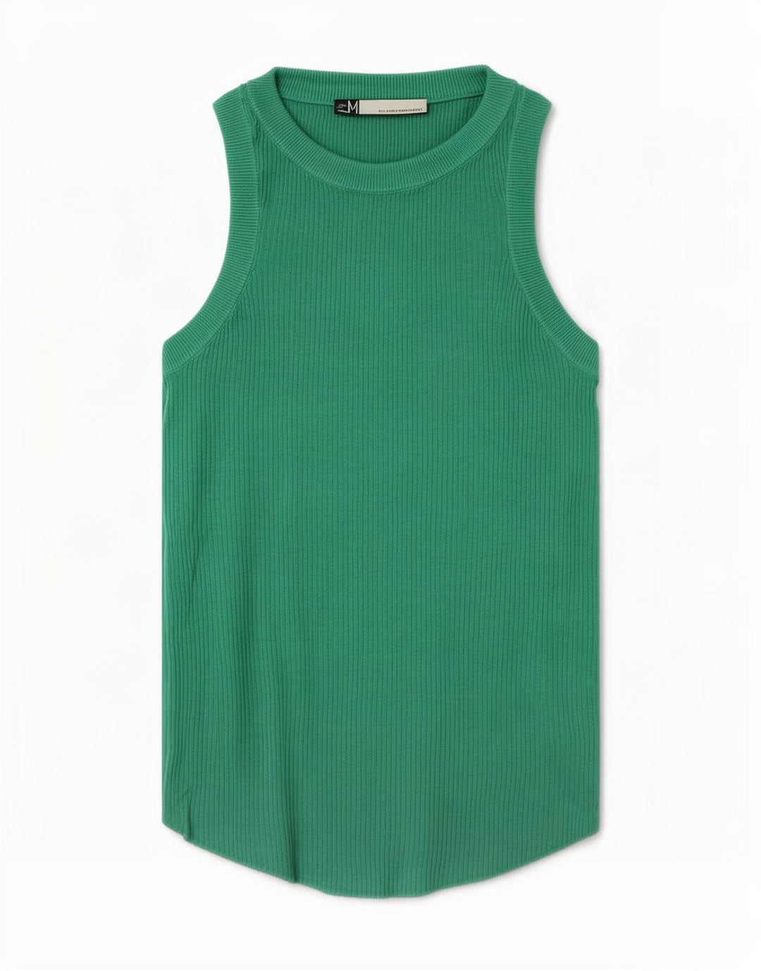 Zara Mujer Chaleco Top UK 42 Viscosa Verde Medio